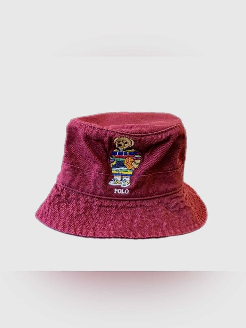 Polo Ralph Lauren Bear Loft Bucket Hat Red Size L/XL